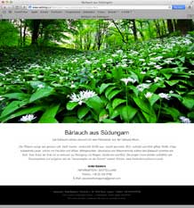 Aktuell: Neue Webseite, Bärlauch aus Südungarn